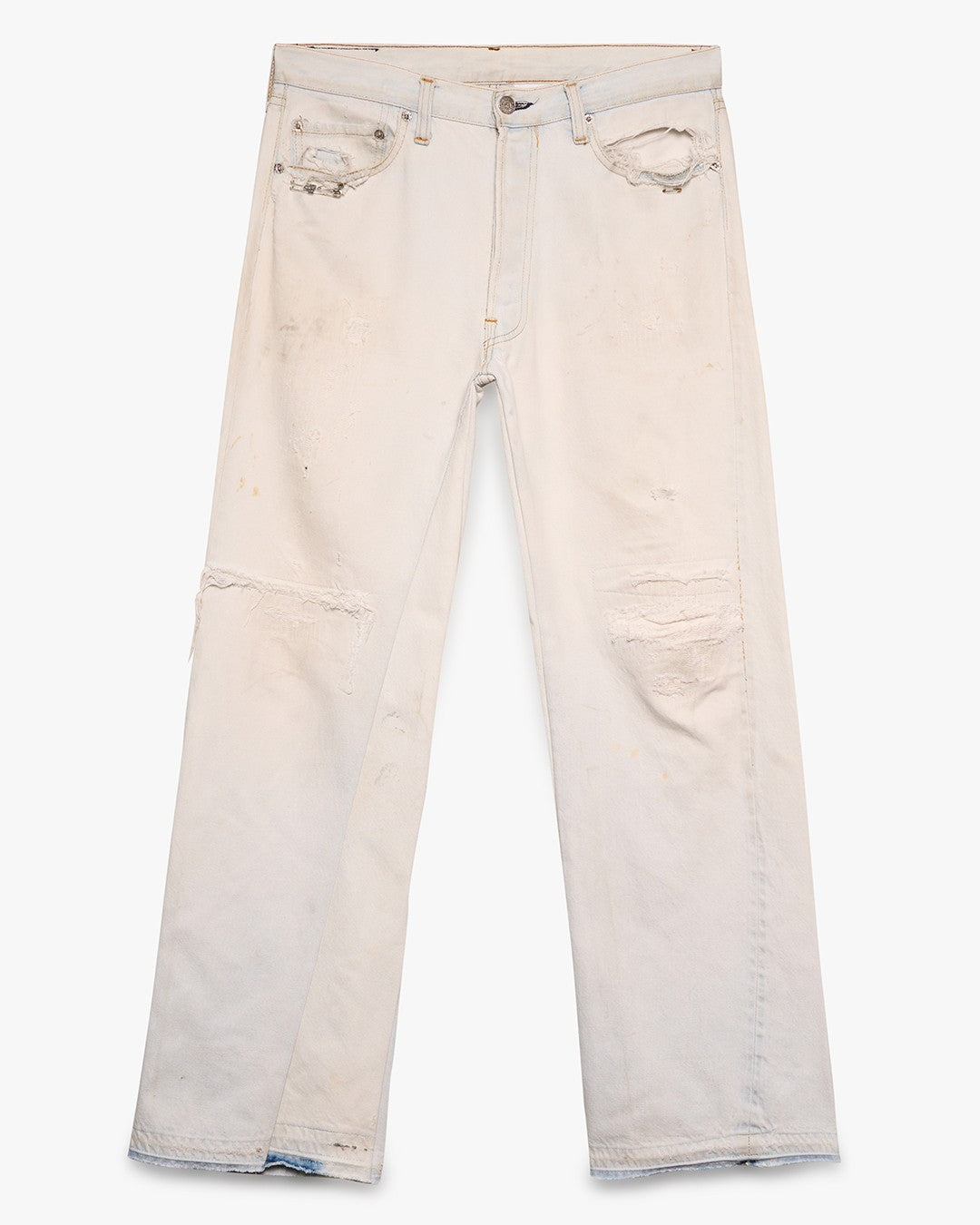 Bleached White Resurgence Selvedge Denim Jeans