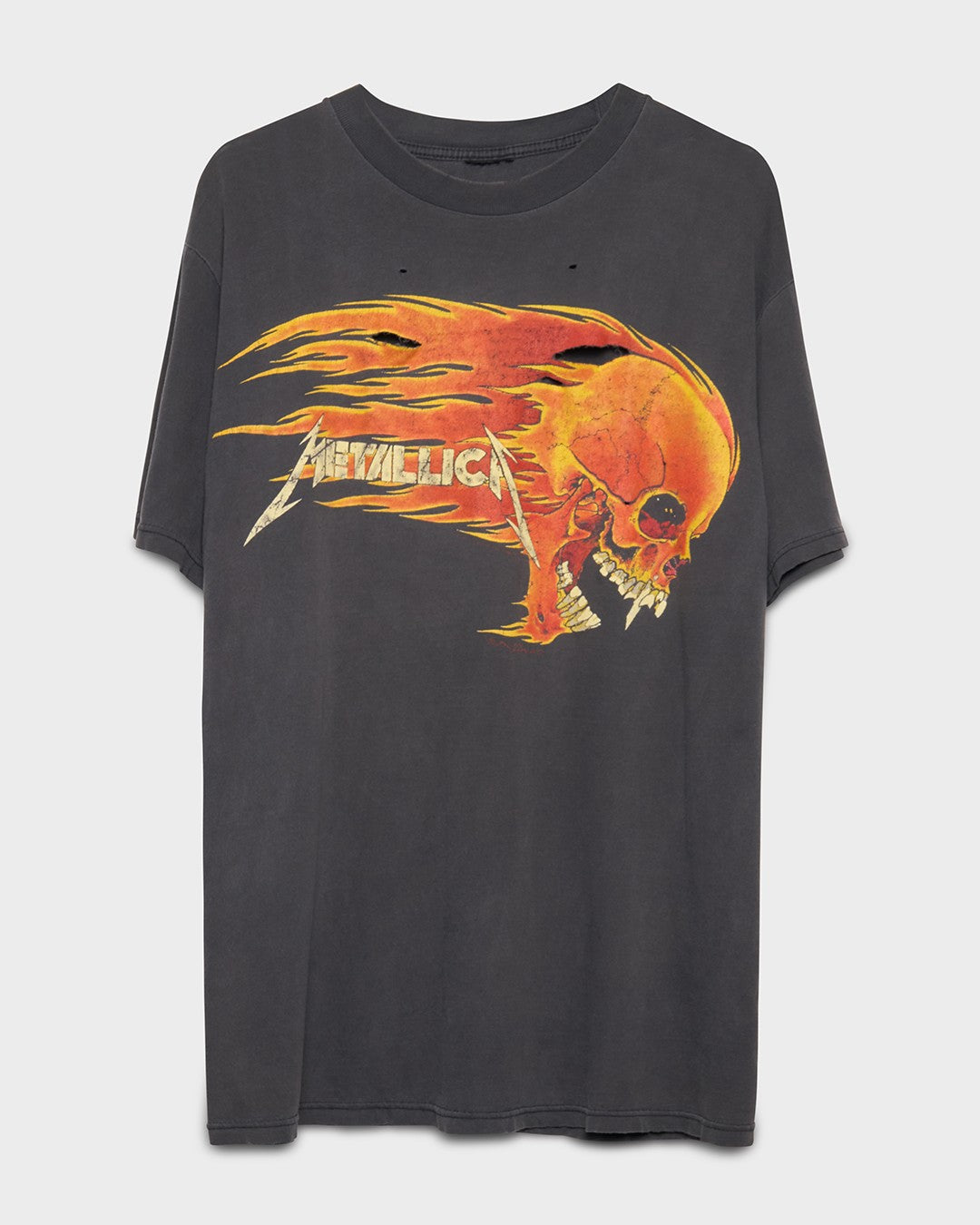 Metallica Flaming Skull Tee