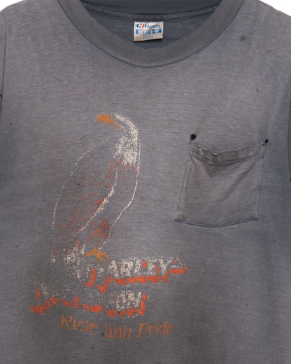 Sun Faded Harley Pocket Tee