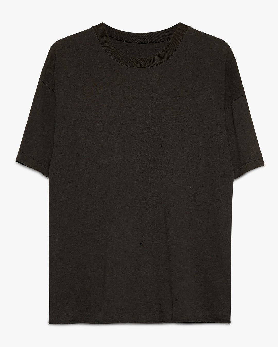 Black Blank Cropped Hem