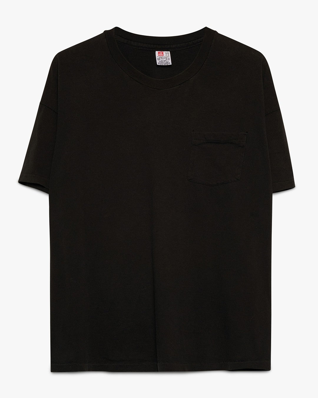 Jet Black Hanes Pocket Tee