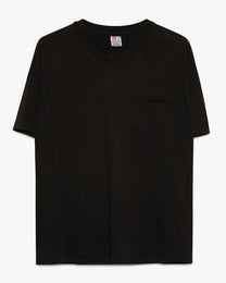 Jet Black Hanes Pocket Tee