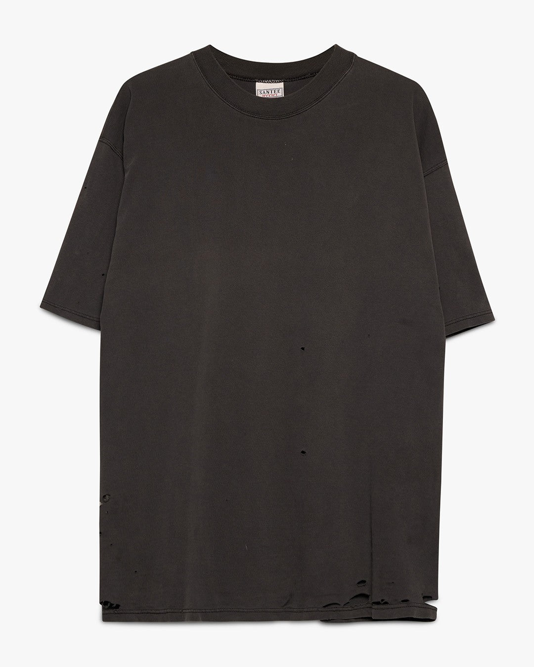 Distressed Santee HVYWT Black Blank