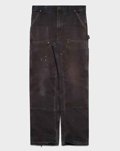 Faded Black Carhartt Double Knees