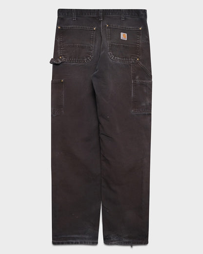 Faded Black Carhartt Double Knees