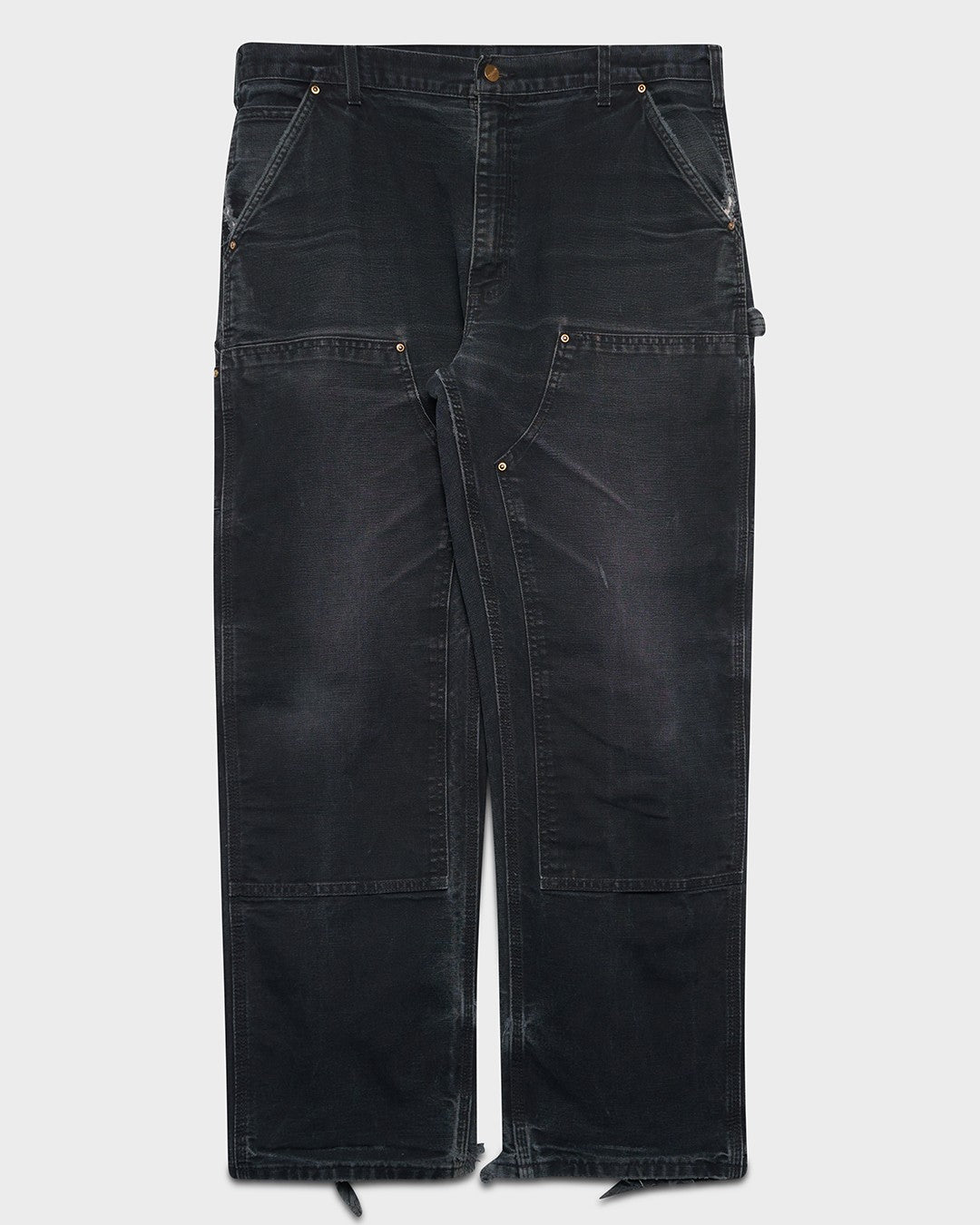 Faded Black Carhartt Double Knees