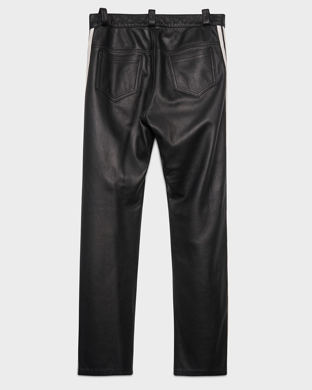 Leather Striped Jeans