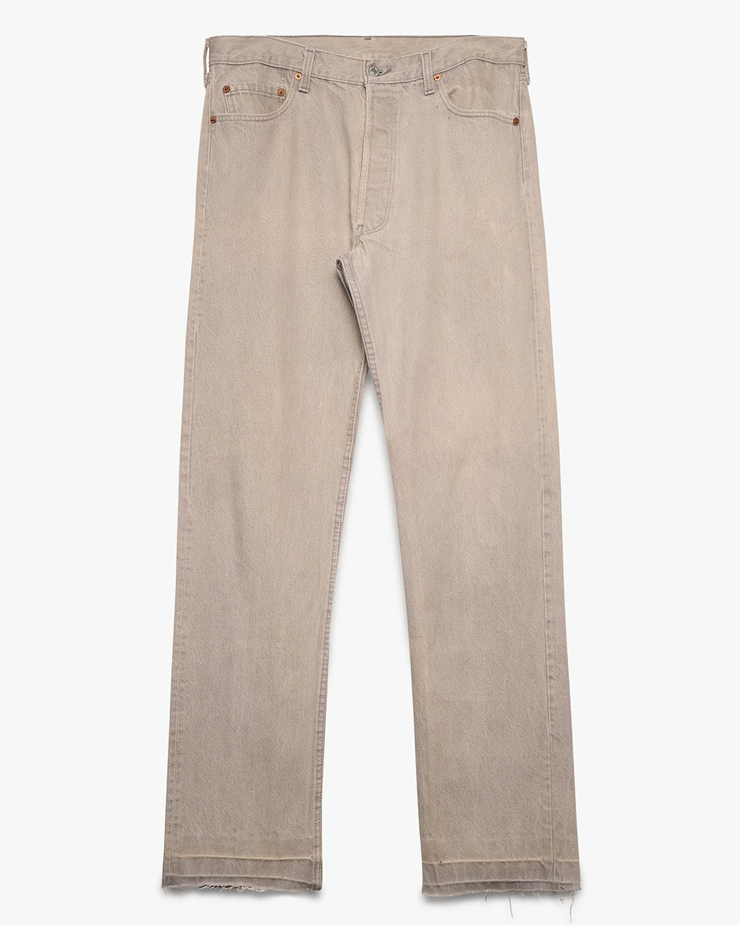 Bone Grey Levi's 501 Jeans