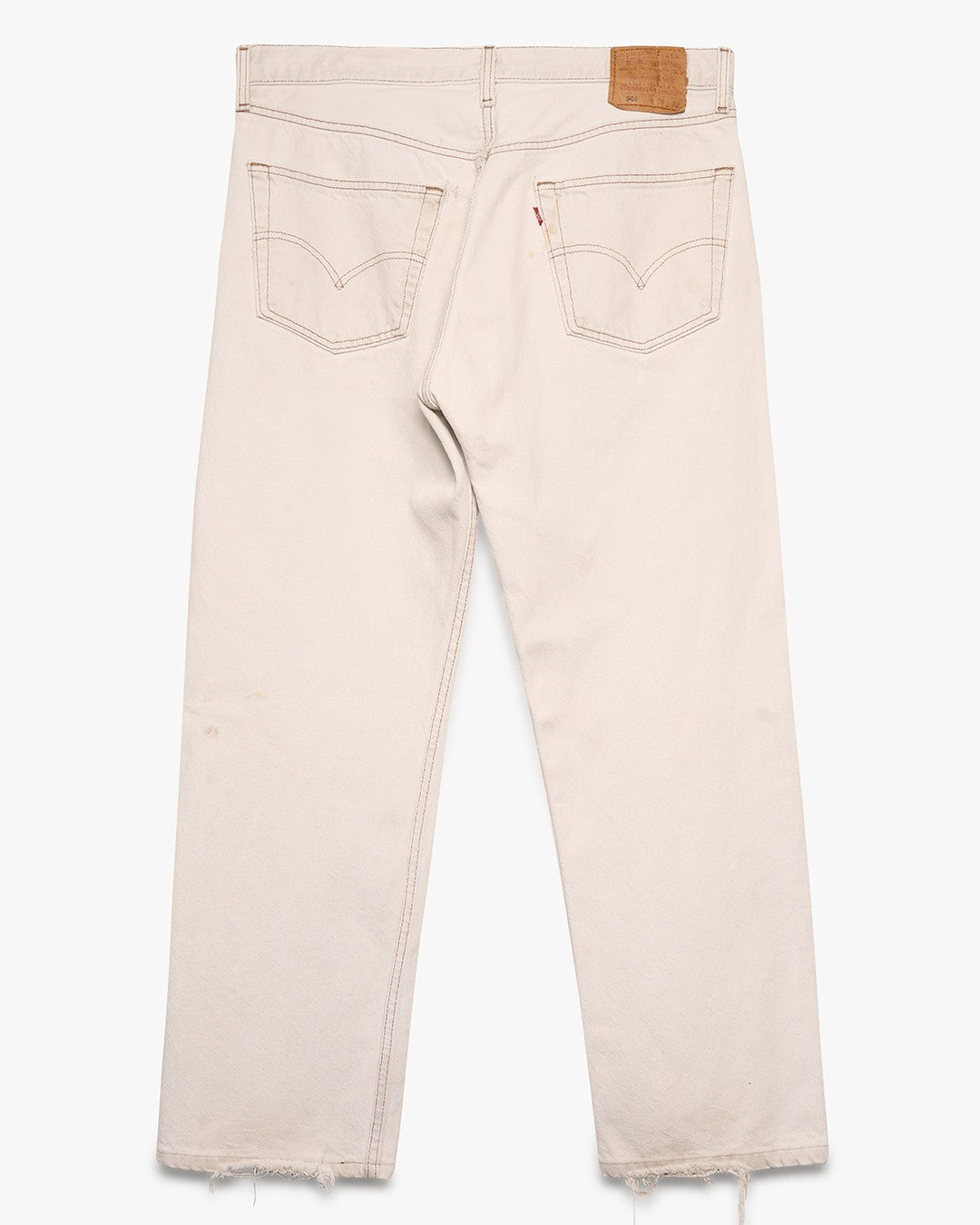 Dirty White Levi's 501 Jeans