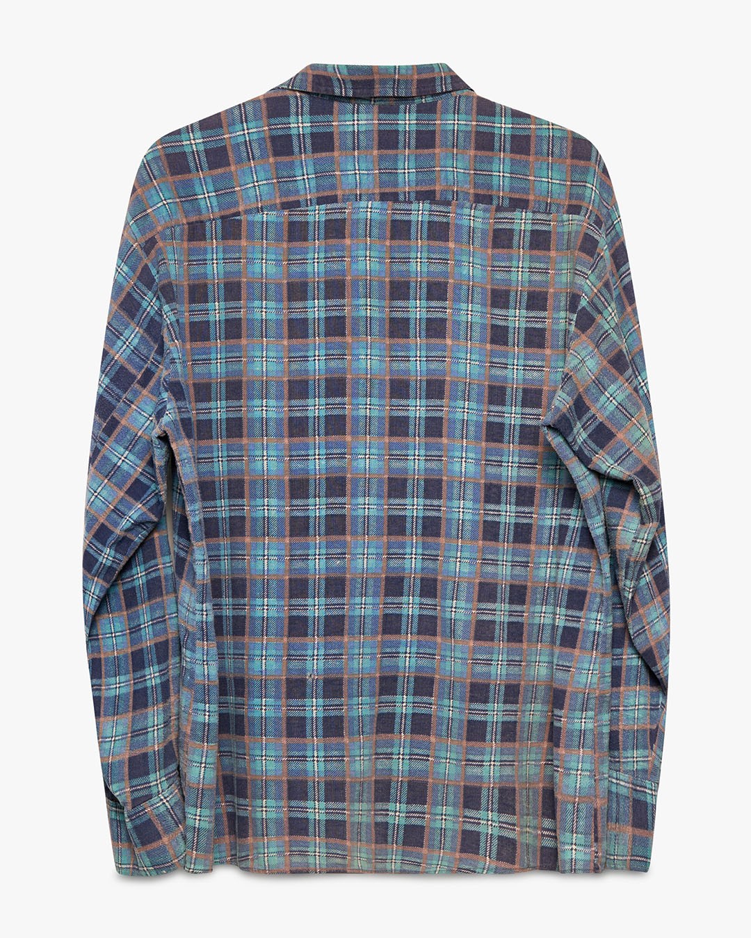 Blue Weeds Printed Cotton Flannel