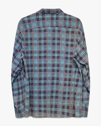 Blue Weeds Printed Cotton Flannel