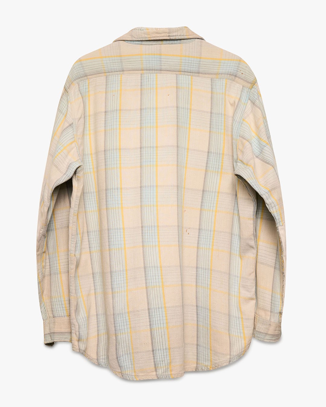 Distressed/Repaired Steel Blue Cotton Flannel