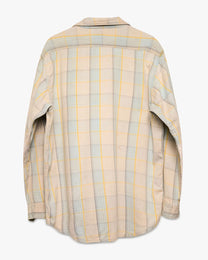 Distressed/Repaired Steel Blue Cotton Flannel