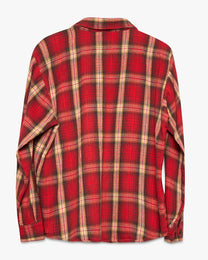 Allied Red Woven Cotton Flannel